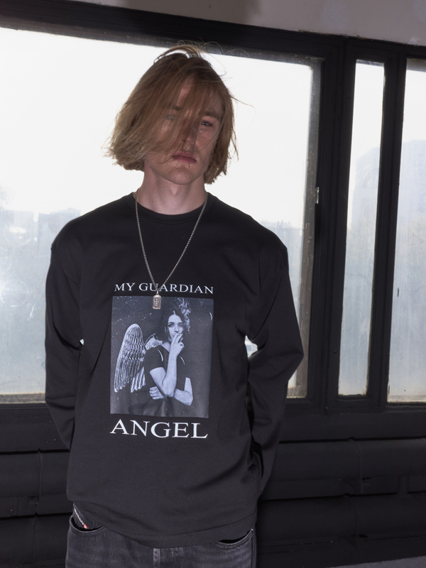 Лонгслив Angel, черный
