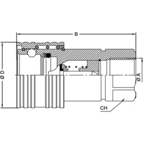 БРС ISO A BSP 3/4 - D3/4 Розетка VSAA