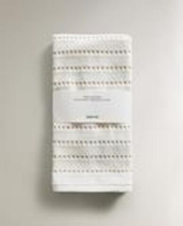 ZARA HOME МАХРОВОЕ КУХОННОЕ ПОЛОТЕНЦЕ, ЭКРЮ