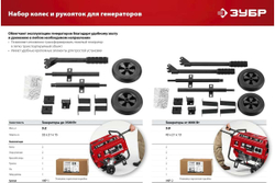 Бензиновый генератор с электростартером ЗУБР 8000 Вт СБ-8000Е-3