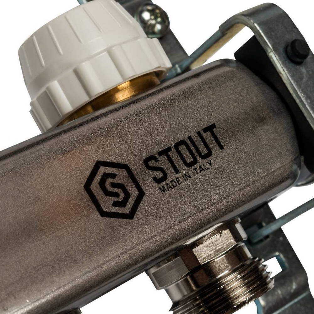 SMS 0922 000007 STOUT Коллектор из нержавеющей стали без расходомеров 7 вых.