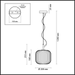 4753/1 ODL Подвес E27 60Вт 220В IP20 PENDANT