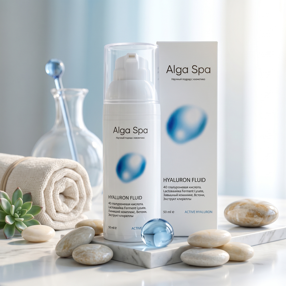 Флюид Alga Spa увлажняющий с гиалуроновой кислотой "HYALURON FLUID", 50 мл