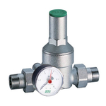 Регулятор давления FAR 2815 - 3/4" (НР/НР, PN25, Tmax 75°C, настройка 1-6 бар, с манометром)