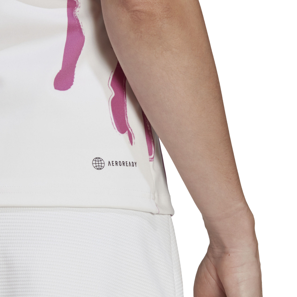 Женская теннисная майка adidas New York Y Tank Top Women - White, Violet