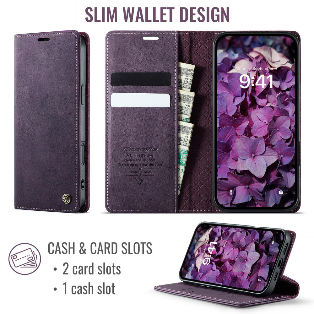 Чехол-книжка CaseMe RFiD iPhone 16 Pro