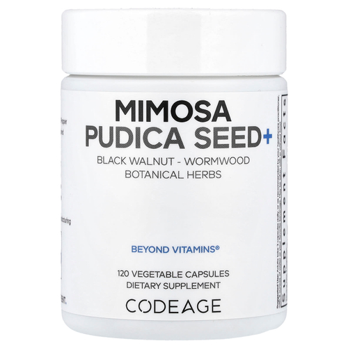 Codeage, семена Mimosa pudica+, 120 капсул