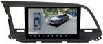 Магнитола для Hyundai Elantra 6 2016-2018 (без штатной КЗВ, рамка тип 2) - FarCar BX9-360-7065F2A монитор 9.5" 2K QLED на Android 13, Быстрая, CarPlay, 4G SIM-слот, 4 камеры в комплекте