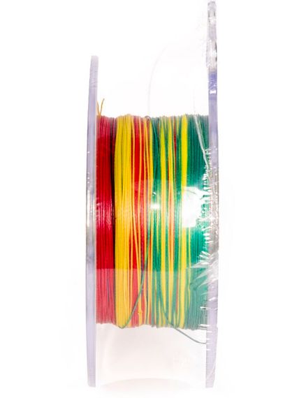 Леска плетёная WFT KG STRONG EXACT ELECTRA 700 Multicolor 360 м, 0,25 мм