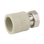Муфта PP-R комбинированная серая Дн 32х1" с накидной гайкой VALFEX 10139332Г