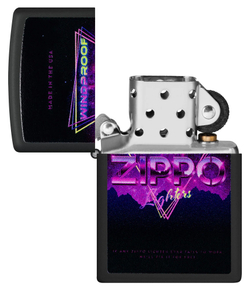 Зажигалка ZIPPO Sign Design с покрытием Black Matte, латунь/сталь, черная, 38x13x57 мм, шт