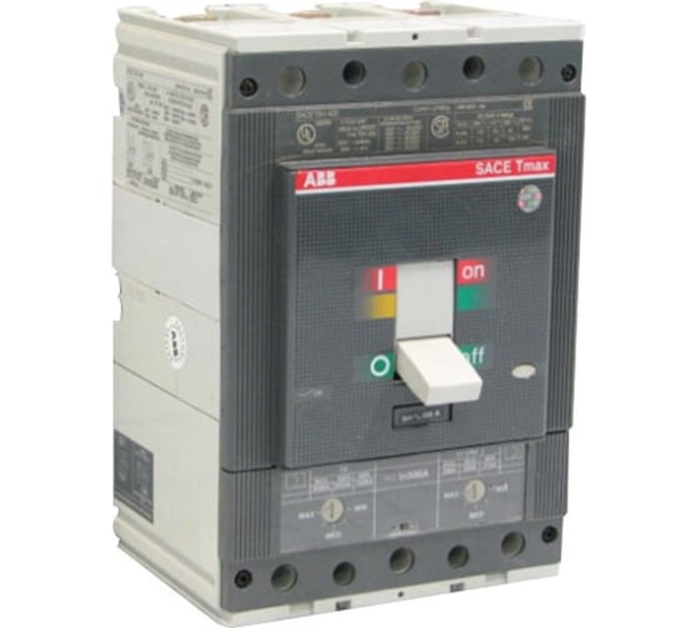 Автоматический трехполюсный выключатель ABB ВА-400А, 36кА, Tmax5N, PR221DS-LS/I, In=400А F F 1SDA054317R1