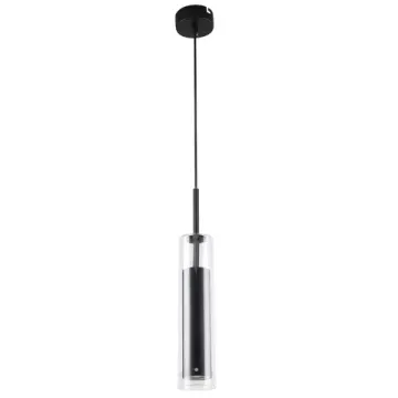 Подвес 1*GU10 2556-1P черный/хром Aenigma Favourite