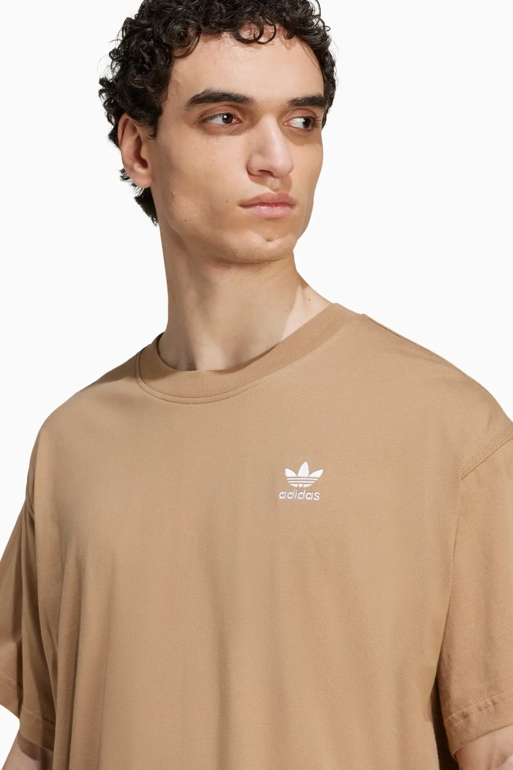 Футболка adidas Trefoil Essentials Oversized - бежевый
