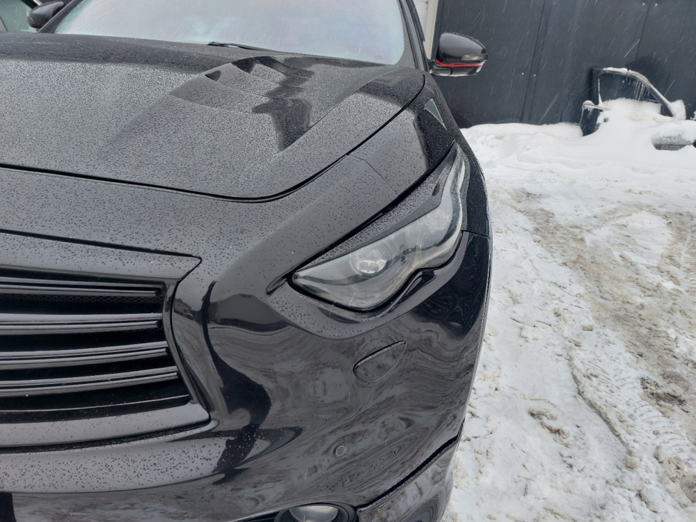 Реснички передние Infiniti QX70 FX37 FX50 FX30d
