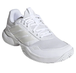 Женские теннисные кроссовки Adidas GameCourt 3 W Clay - footwear white/zero metallic/footwear white
