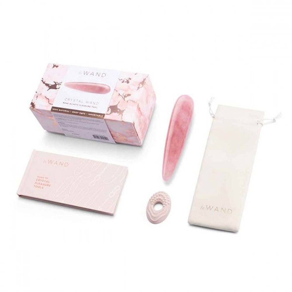 Массажер 17,7см из розового кварца Le Wand Crystal Wand LW-034-RQ