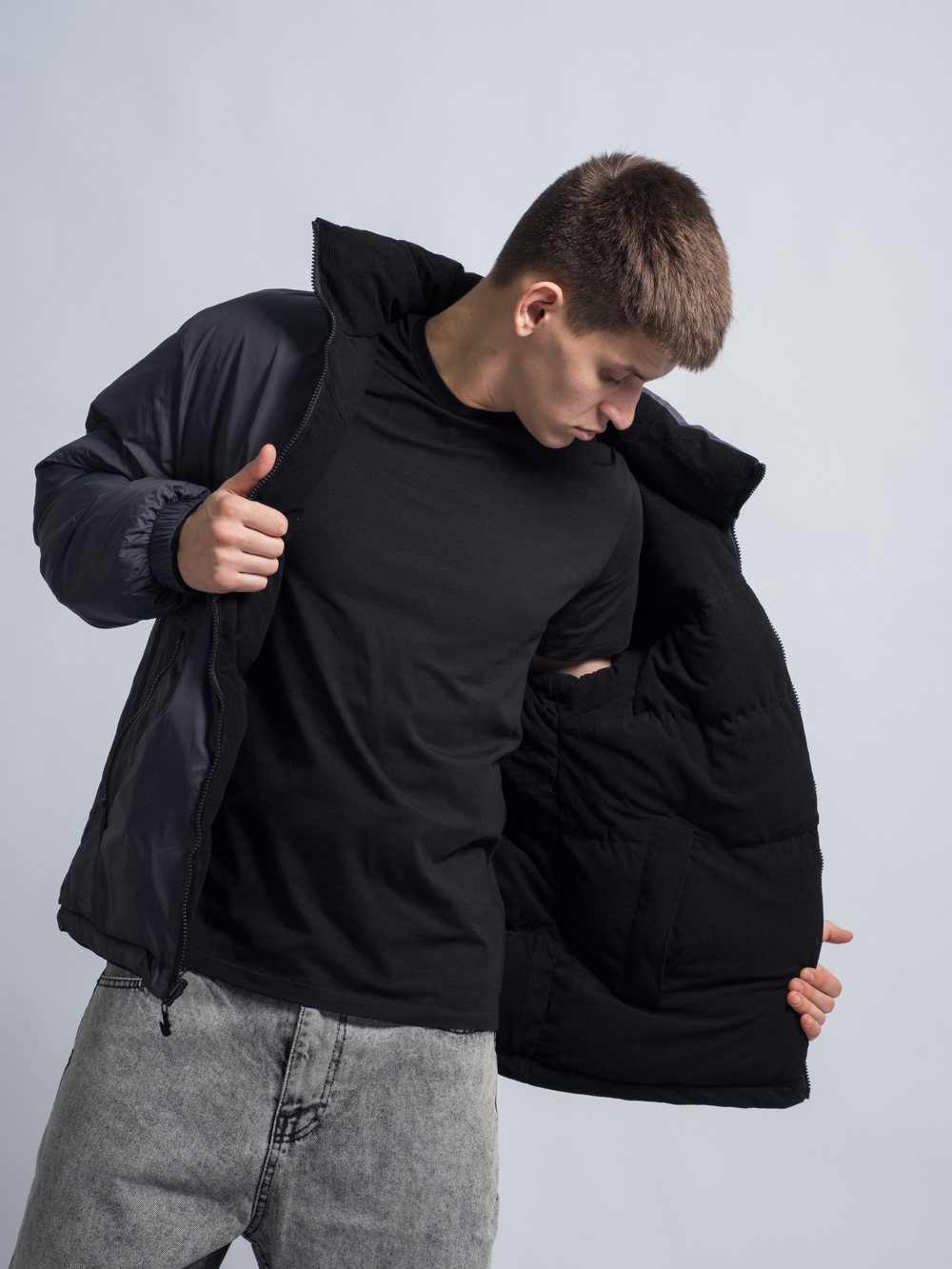 Куртка Lacoste #8136 (черн.)