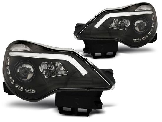 Передние фары для Opel Corsa D (11-14) Black