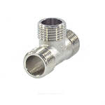 Тройник латунь никель Ду 15 (1/2") НР/НР/НР SantechSystems