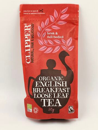Чай черный Clipper English Breakfast листовой 80 г (из Финляндии)