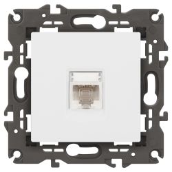 Розетка ЭРА Elegance 14-3107-01М RJ45, белый матовый | Эра Elegance