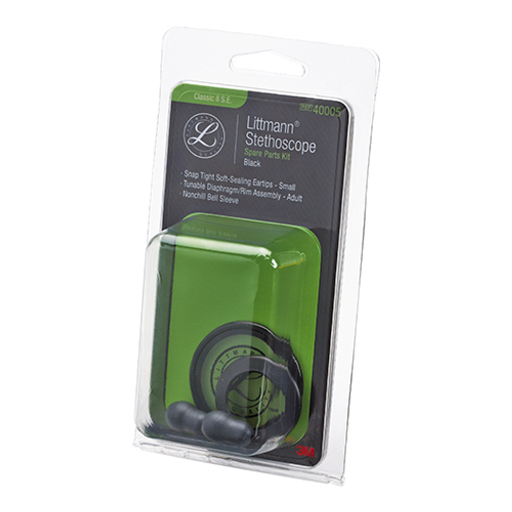 Набор запасных частей для стетоскопа Littmann Classic II S.E., цвет черный (40005)