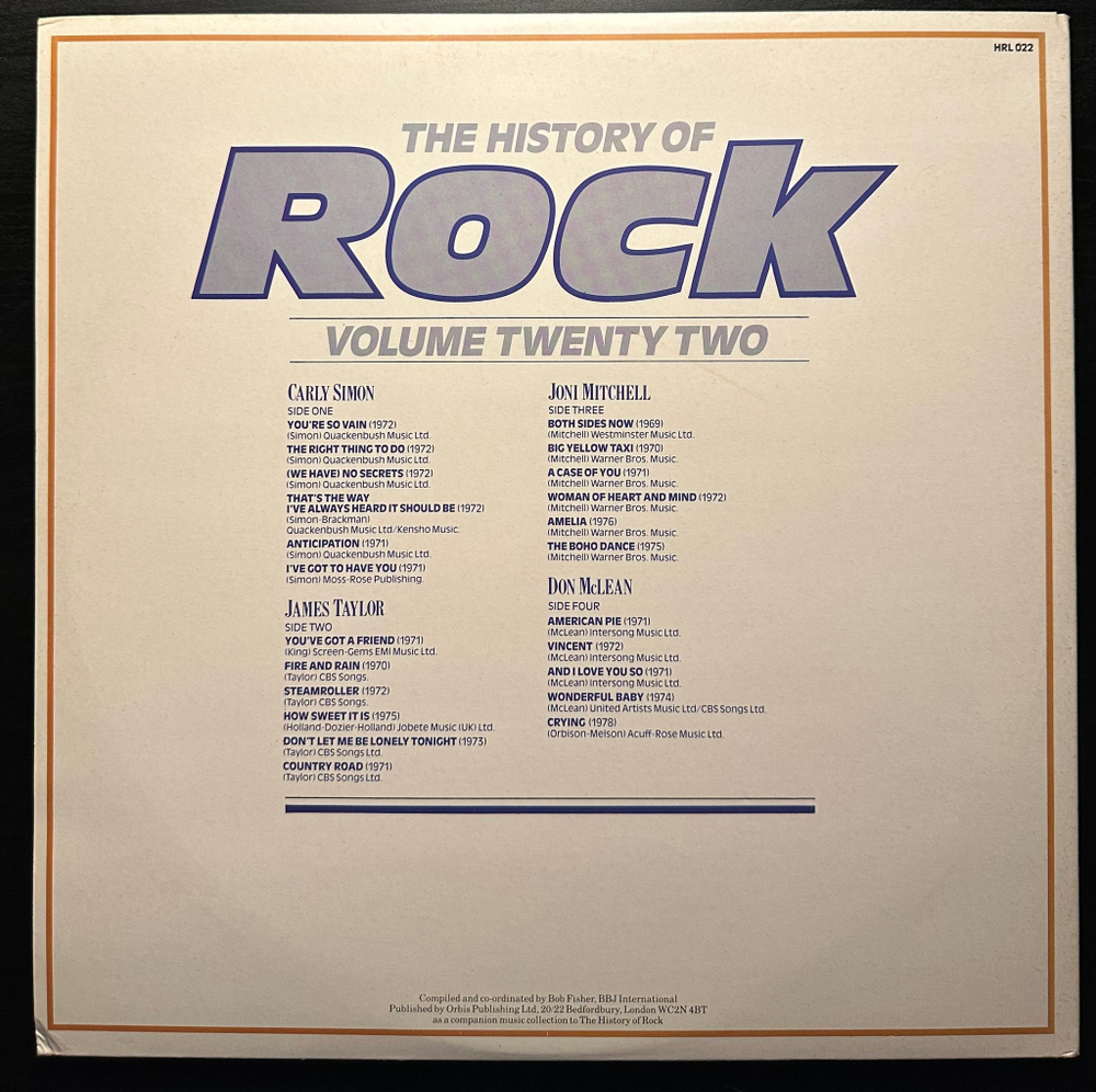 The History Of Rock 22 (Англия 1984г.) 2LP