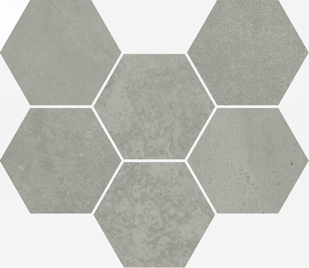Мозаика Terraviva Grey Mosaico Hexagon Nat 25x29
