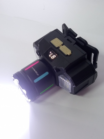 Фонарь налобный яркий Wave sensor Огонь MF-635