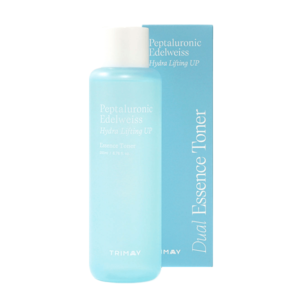 Увлажняющий тонер-эссенция с пептидами Trimay Peptaluronic Edelweiss Hydra Lifting Dual Essence Toner 200мл