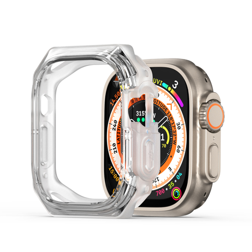 Чехол-бампер прозрачный от Dux Ducis для часов Apple Watch Ultra 1 и 2, 49мм, Tamo Series Case