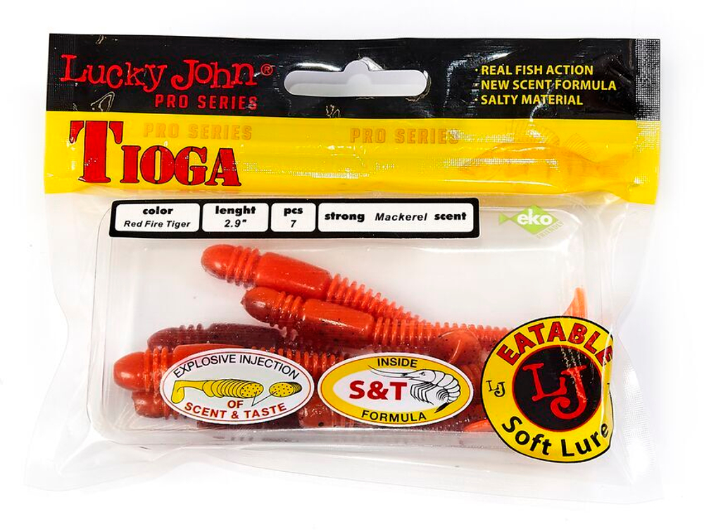 Виброхвосты съедобные LJ Pro Series TIOGA 2.9in (7,4 см), цв. T48, 7 шт.