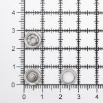 Кнопка рубашечная (джерси) открытая ⌀9.5 мм, ≈100 шт, металл, никель, 222, Globus