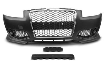Бампер передний RS STYLE CHROME BLACK для AUDI A3 8P