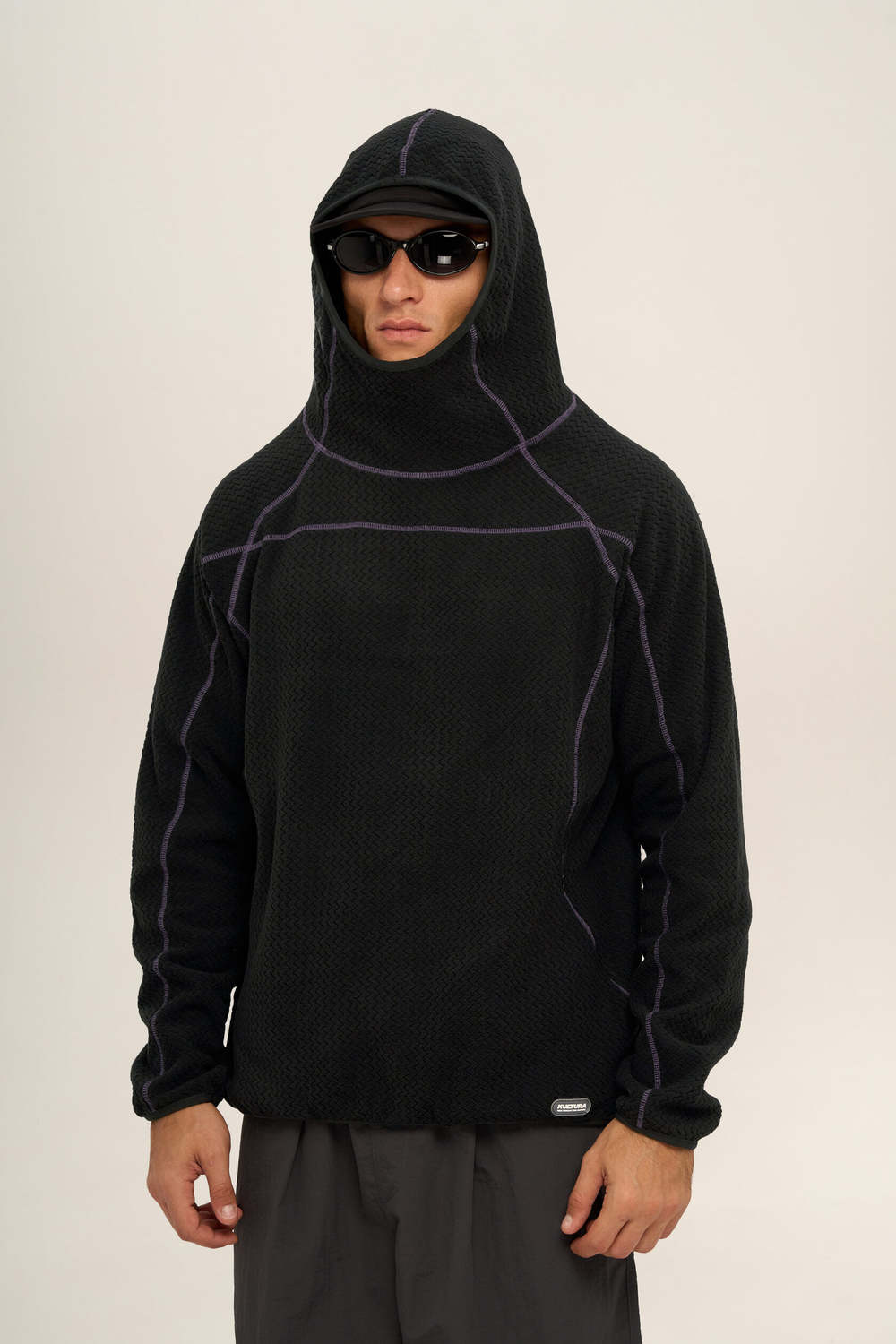 Худи KUL'TURA "ZIGZAG FLEECE" Черный