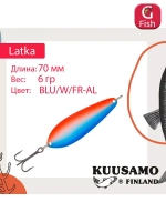Блесна колебалка Kuusamo Latka 70/14 BLU/R-S