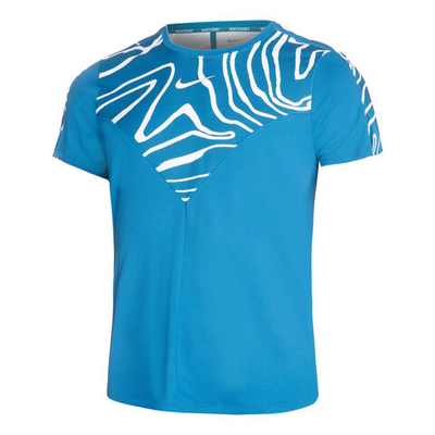 Мужское теннисное поло Nike Dri-Fit Court Slam MB T-Shirt Men - Petrol, White