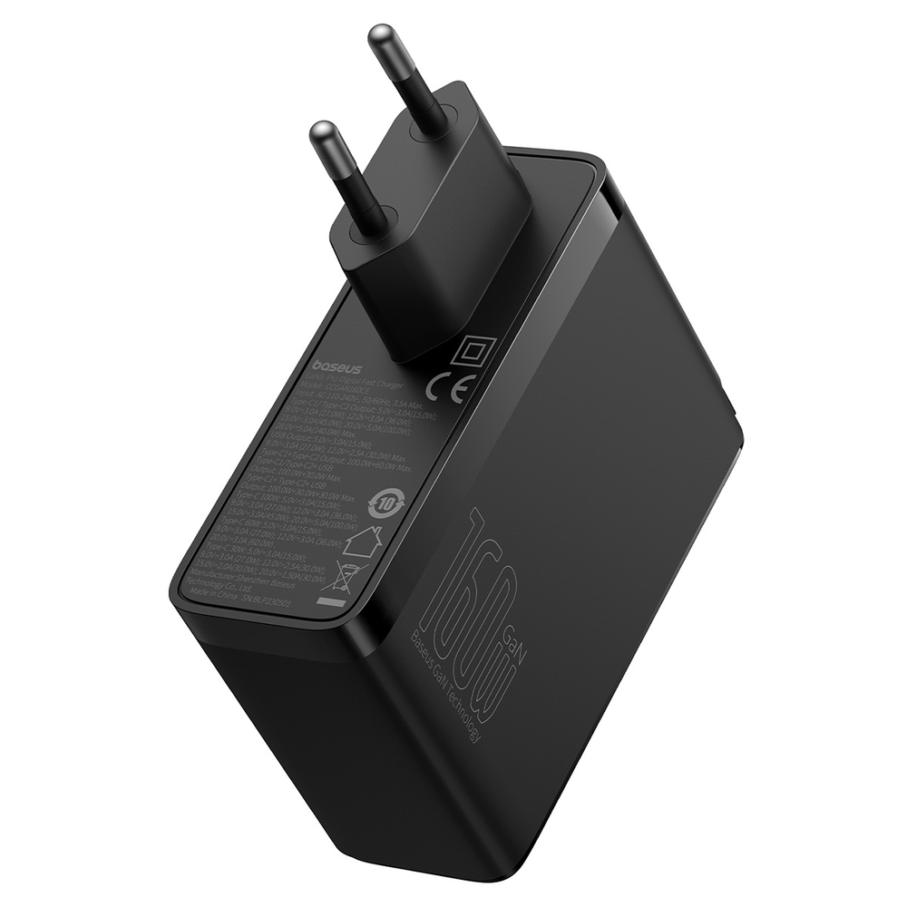 Зарядное устройство Baseus GaN5 Pro Digital Fast Charger 2C+U 160W