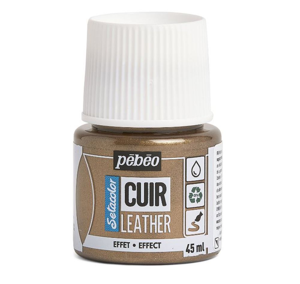 Краска по коже Setacolor 45 мл, 295632 Бронзовый металлик, Pebeo, 295632