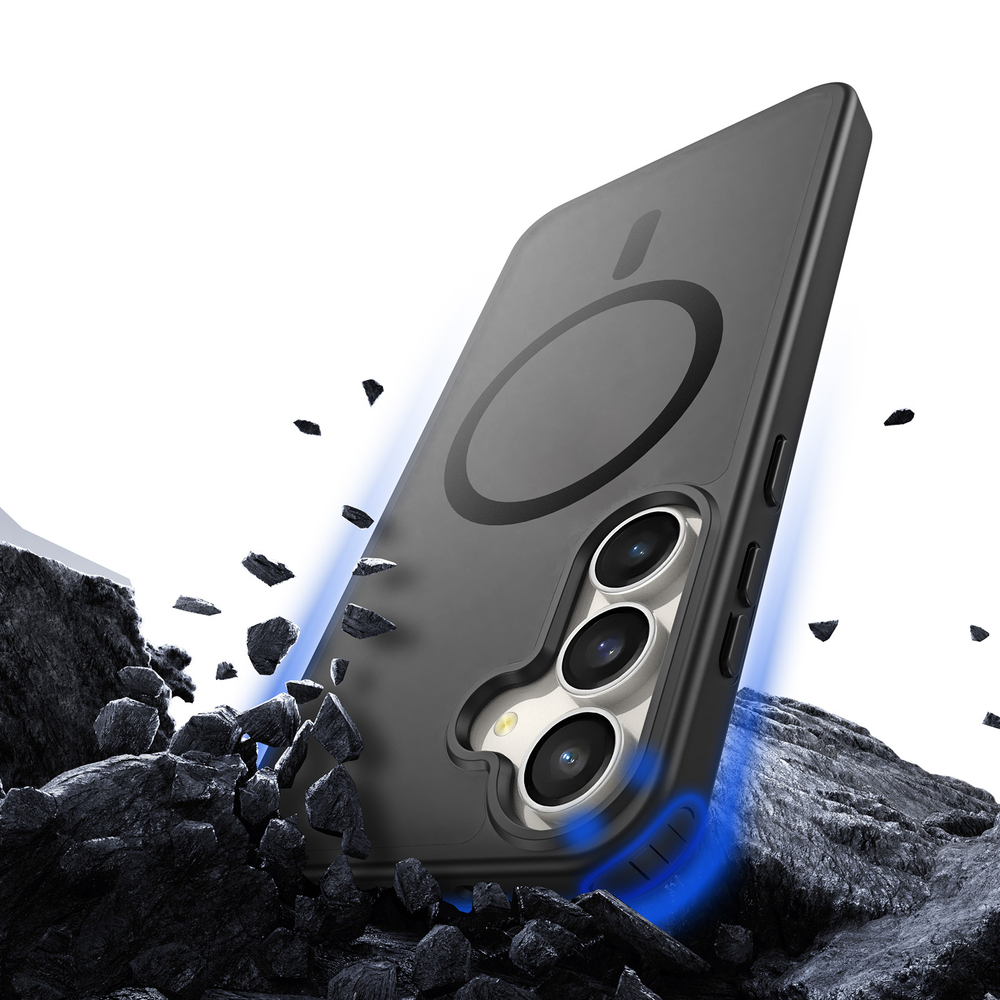 Прозрачный матовый чехол с MagSafe от Dux Ducis для Samsung Galaxy S25 FE и S26 FE, серия Yind Series Case