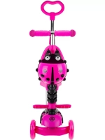 Самокат-каталка 5в1 Slider розовый колеса светятся, 25кг SR1NP
