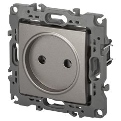 Розетка ЭРА Серия 12 12-2105-16 2P 16А-250В титан | Эра 12