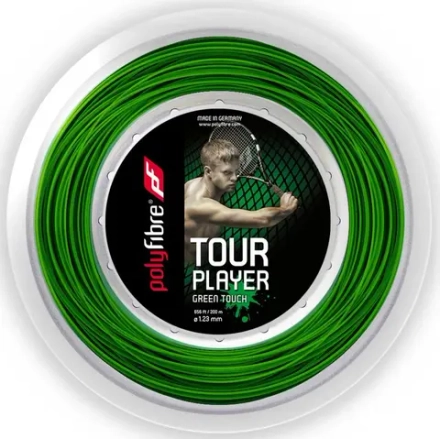 Струны теннисные Polyfibre Tour Player Green Touch (200 m)