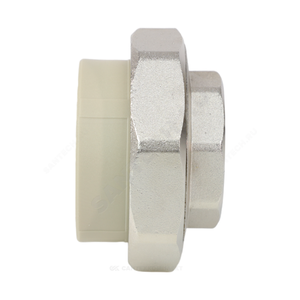 Муфта PP-R комбинированная разъемная серая Дн 63х2" ВР VALFEX 10155050Г