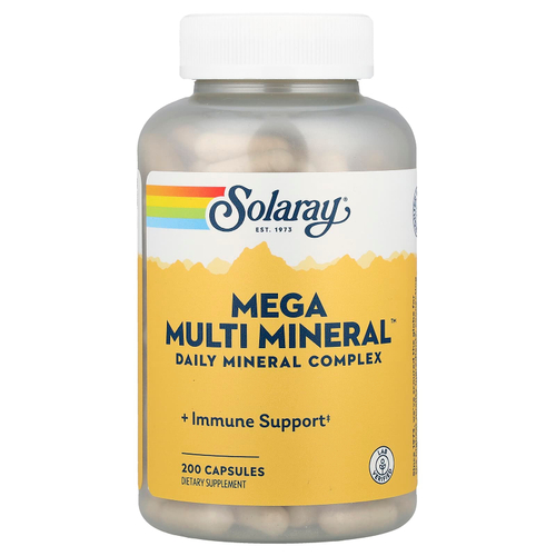 Solaray, Mega Multi Mineral™, 200 капсул