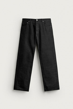 ZARA ДЖИНСЫ SLIM STRAIGHT С НИЗКОЙ ПОСАДКОЙ, ЧЕРНЫЙ