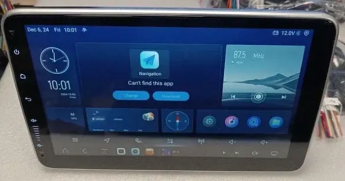 1DIN магнитола с поворотным экраном 10.1" - Kuberg KP-1007-6128-на Android 14, Быстрая, CarPlay, 4G SIM-слот