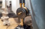 Торшер KM603F brass/black