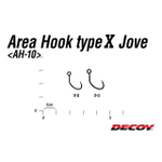 Крючок Decoy форелевый одинарный AH-10 AreaHook-X Jove #8 (в упаковке 10 штук)